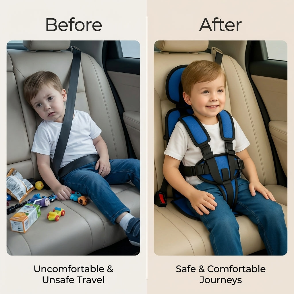 Portable Folding Baby Car Booster Seat
