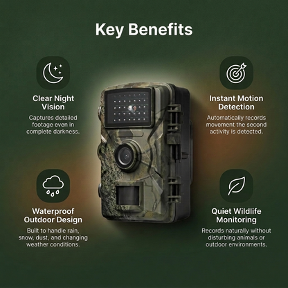 Motion Activated Night Vision Wildlife Camera Outdoor
