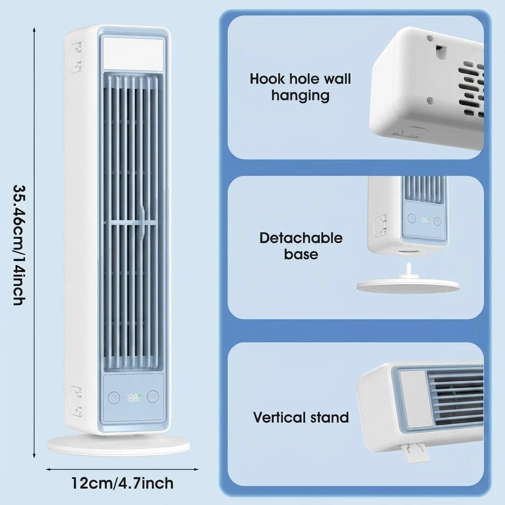 Portable Bladeless Cooling Fan with Remote Control