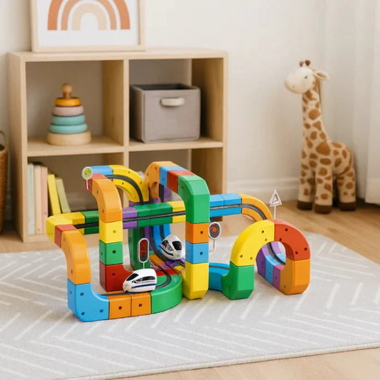 Magnetic Train Block Set