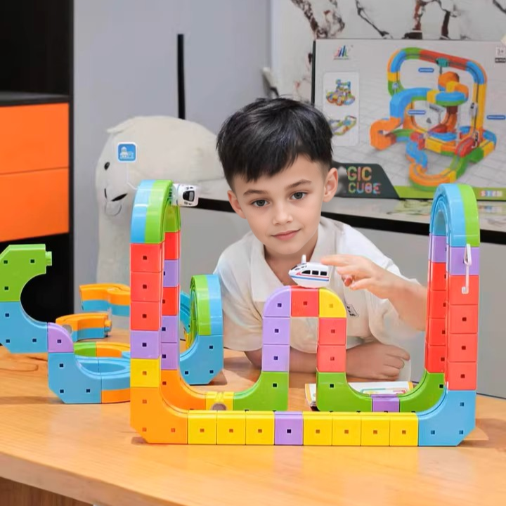 Magnetic Train Block Set