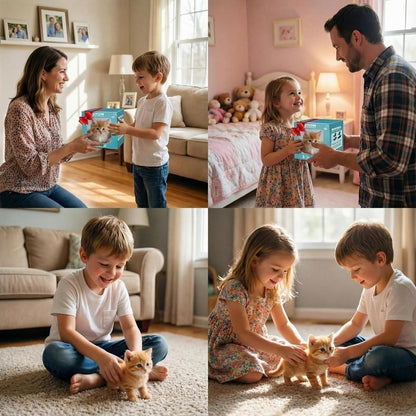 Interactive Robotic Plush Cat