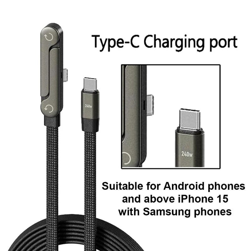 2-in-1 Invisible Holder Charger Cable