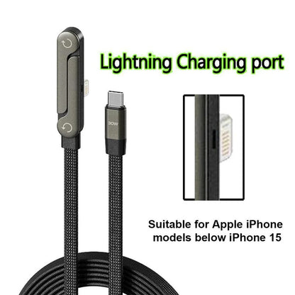 2-in-1 Invisible Holder Charger Cable