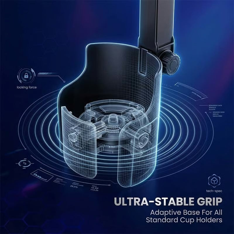 Adjustable Car Cup Holder Phone Mount