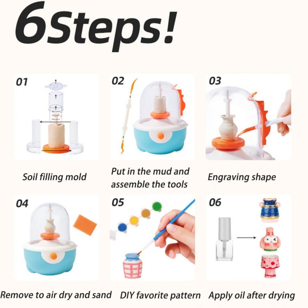 Mini Pottery Studio for Kids