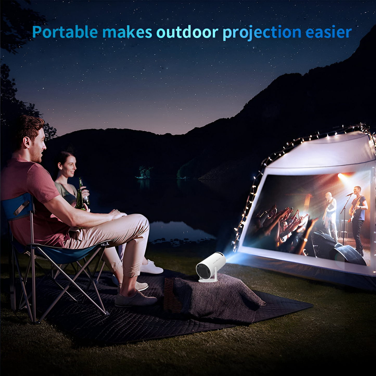Mini Video Projector With WiFi6 and Bluetooth 5.0