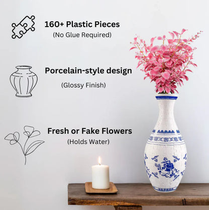 3D Puzzle Vase for Flowers