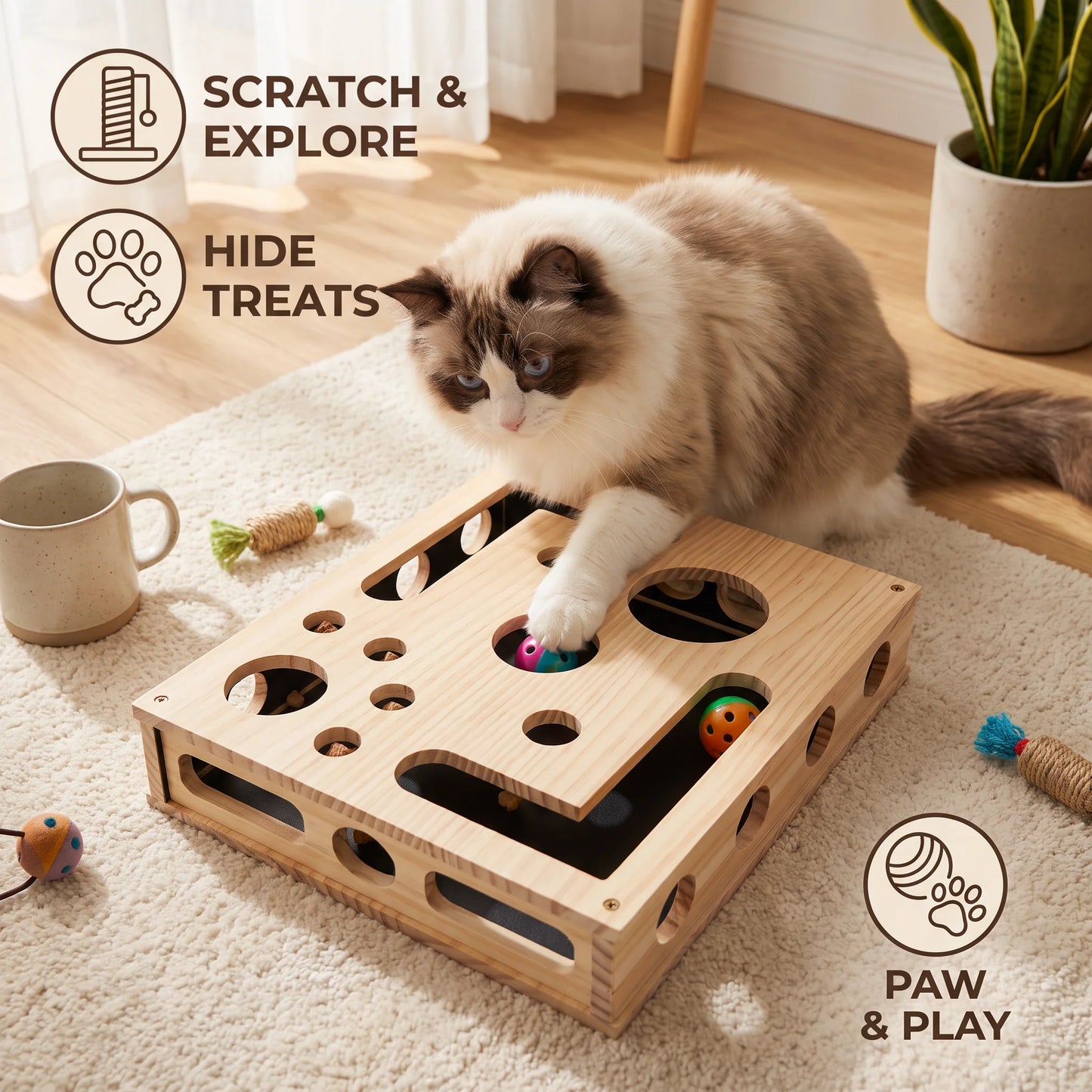 Cat Nail File Enrichment Box