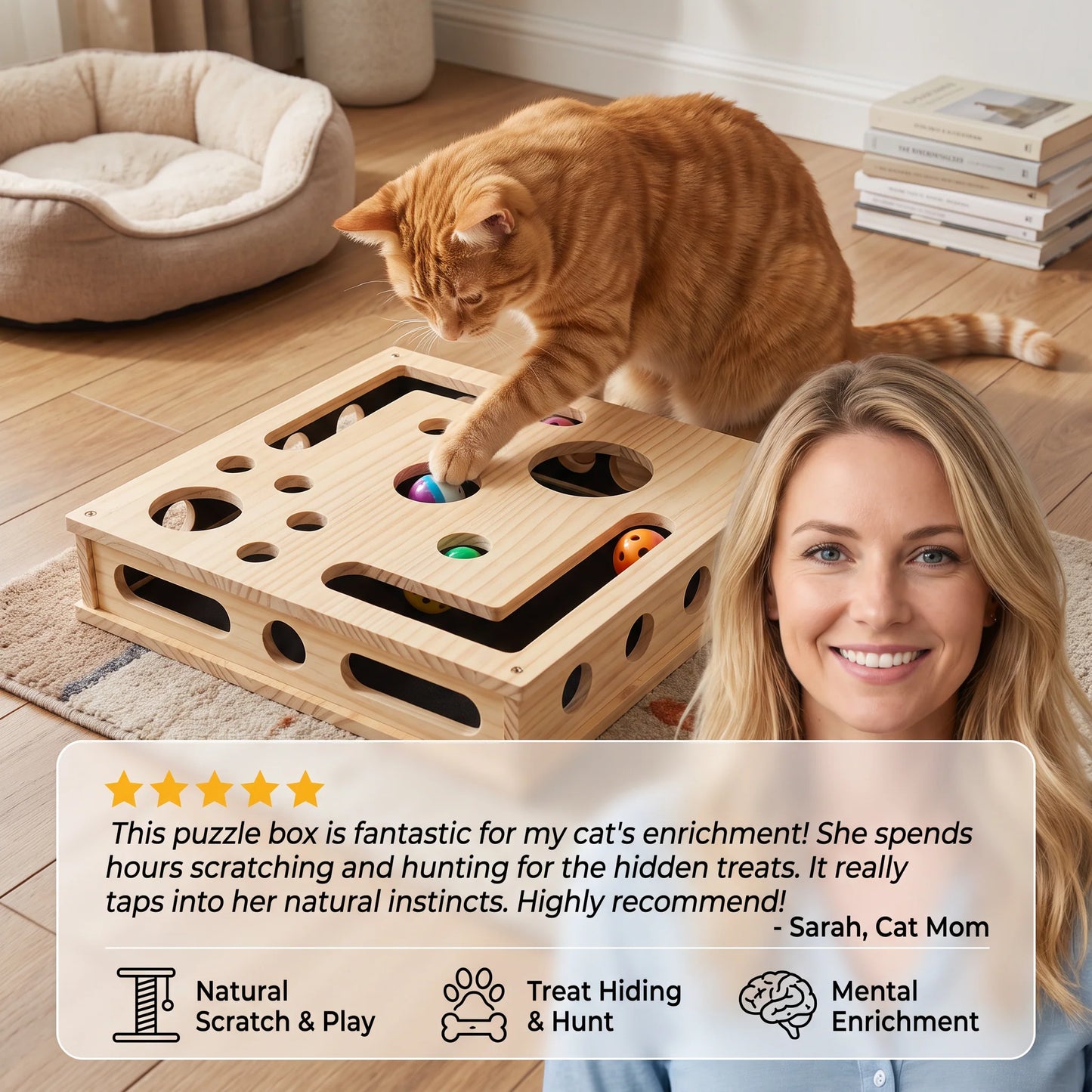 Cat Nail File Enrichment Box
