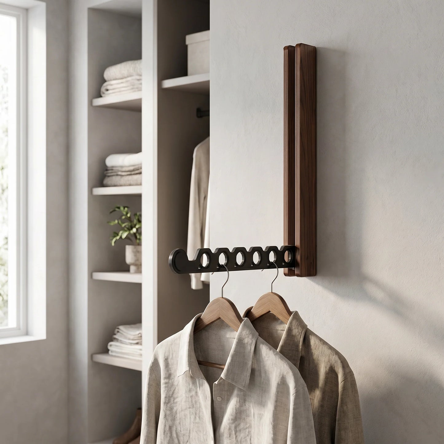 Timber Collapsible Hanger Rail