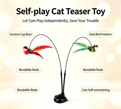 Interactive Cat Toy – Automatic & Manual Play Wand
