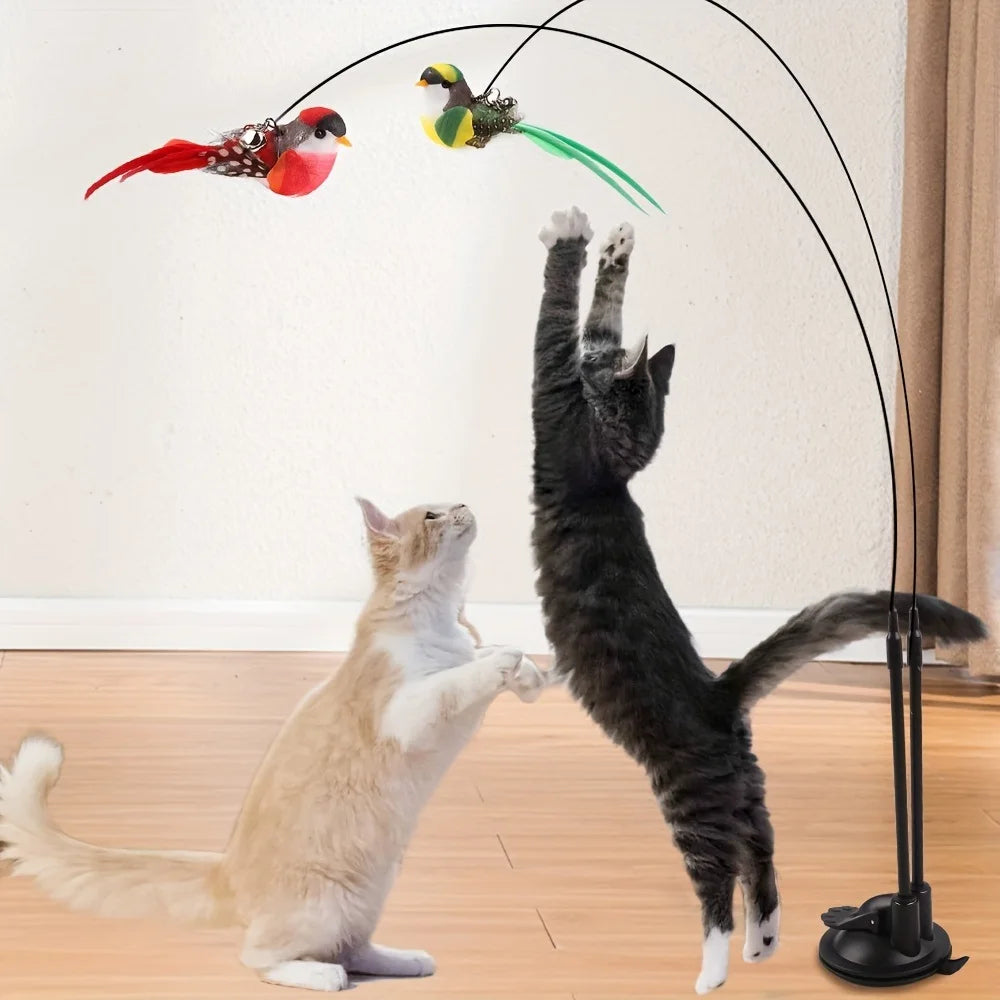 Interactive Cat Toy – Automatic & Manual Play Wand
