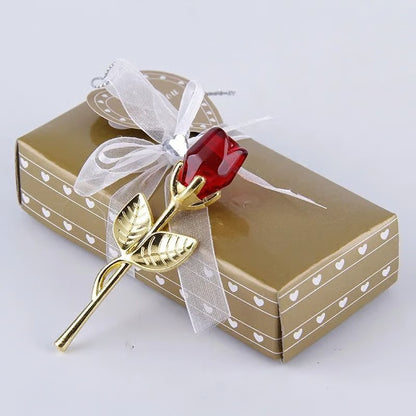 Mini Crystal Rose with Gift Box