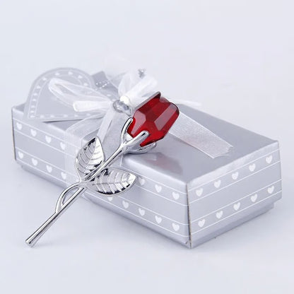 Mini Crystal Rose with Gift Box