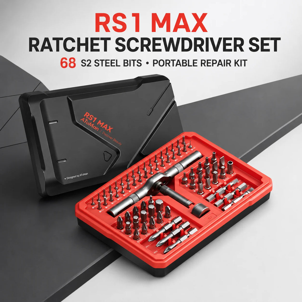 Magnetic Precision Screwdriver Set with Ratchet Handle