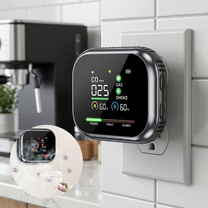 Digital Gas & Smoke Detector Alarm