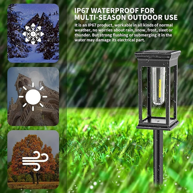 Waterproof Solar Garden Pathway Lights