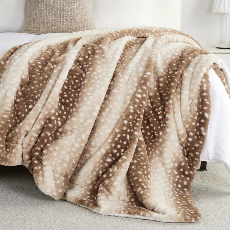 Faux Fur Deer Blanket