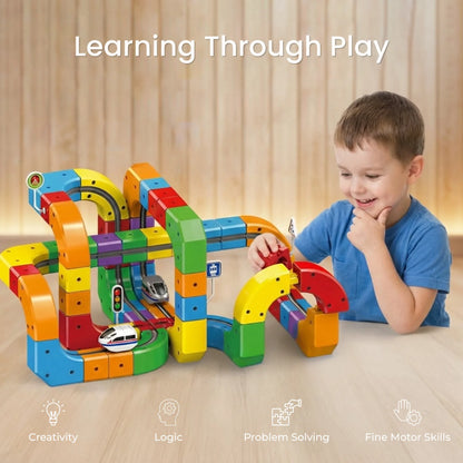 Magnetic Train Block Set